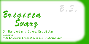 brigitta svarz business card